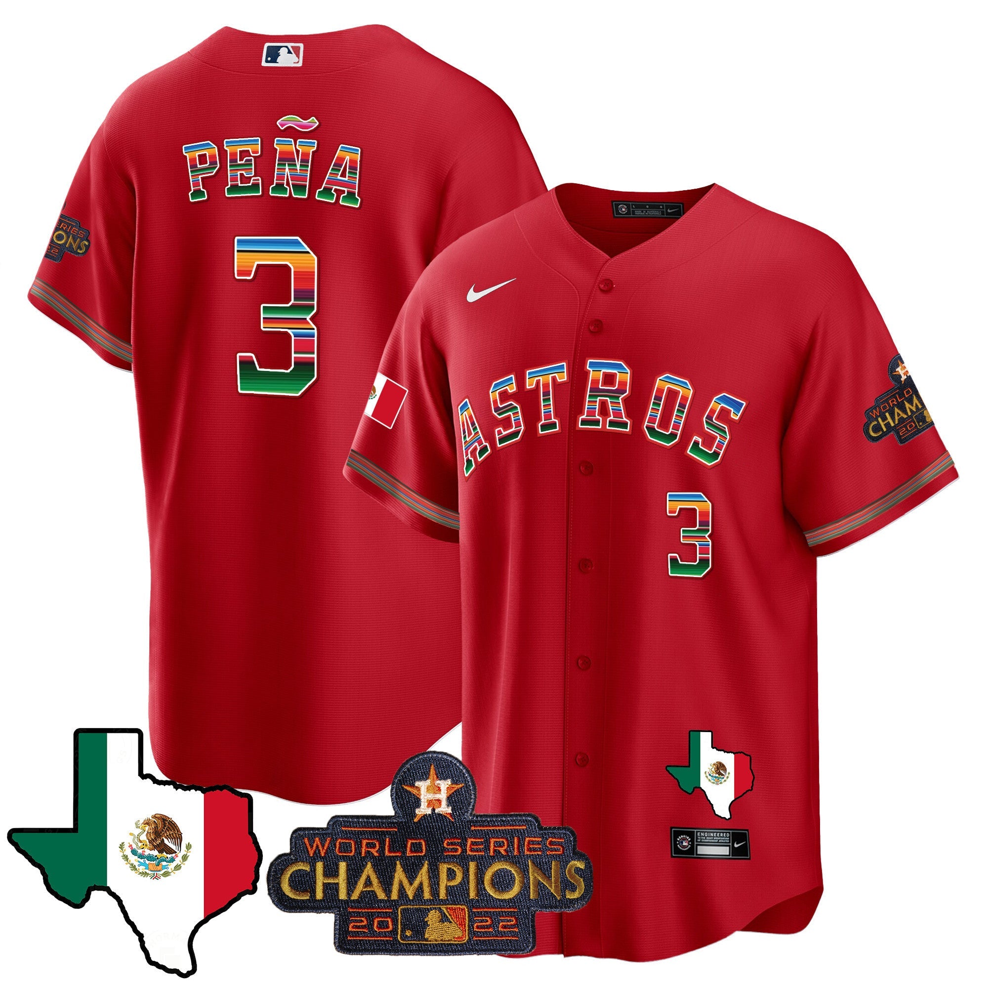 Men’s Mexico Texas Map Cool Base Jersey