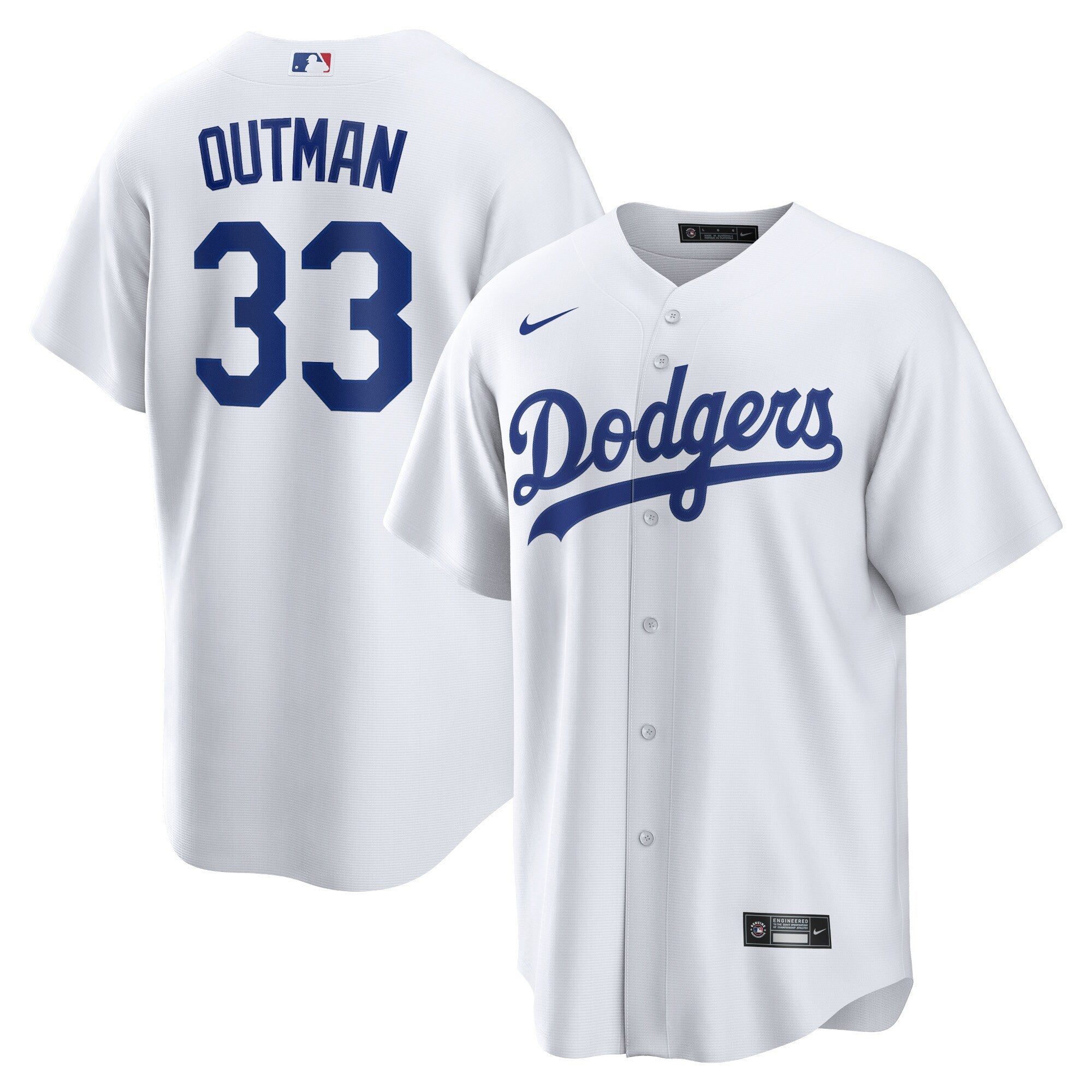 James Outman Los Angeles White Jersey