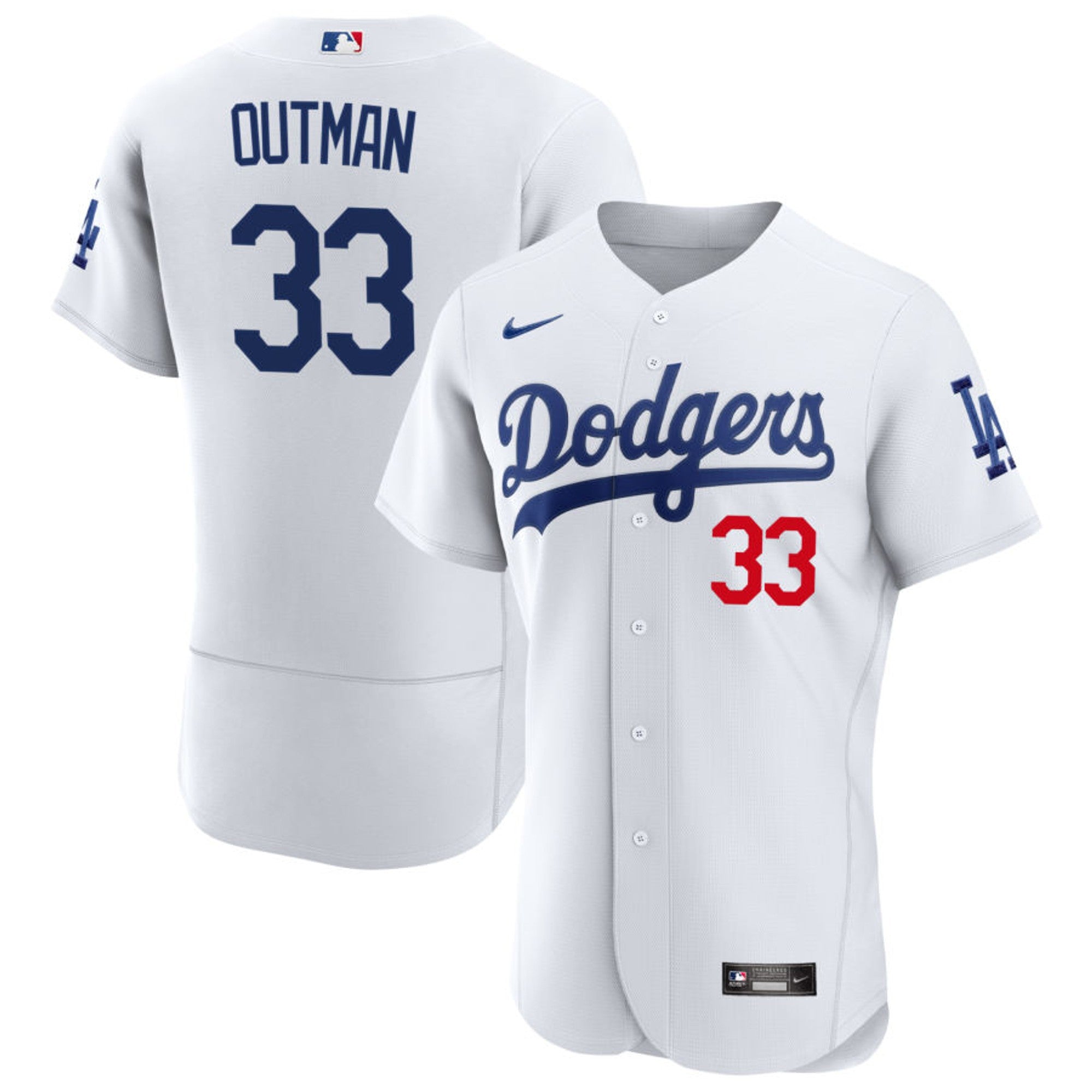 James Outman Los Angeles White Jersey