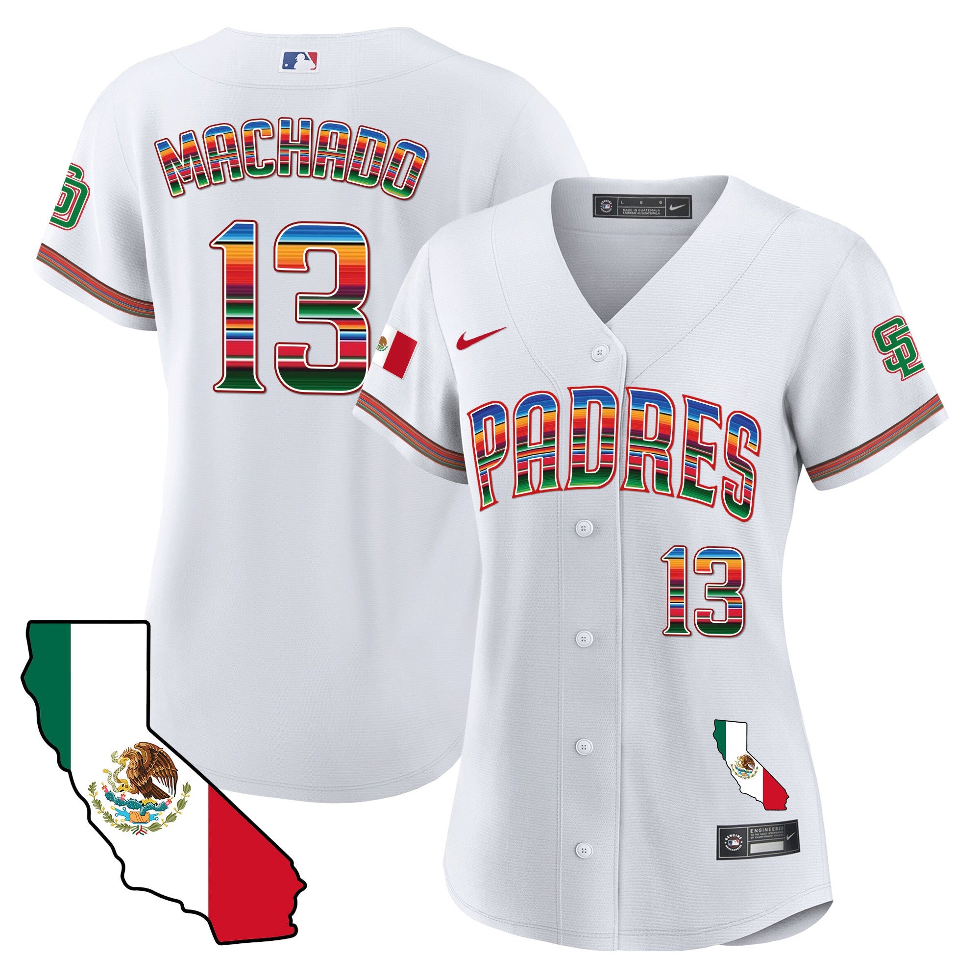 Manny Machado Women California Map Cool Base Jersey