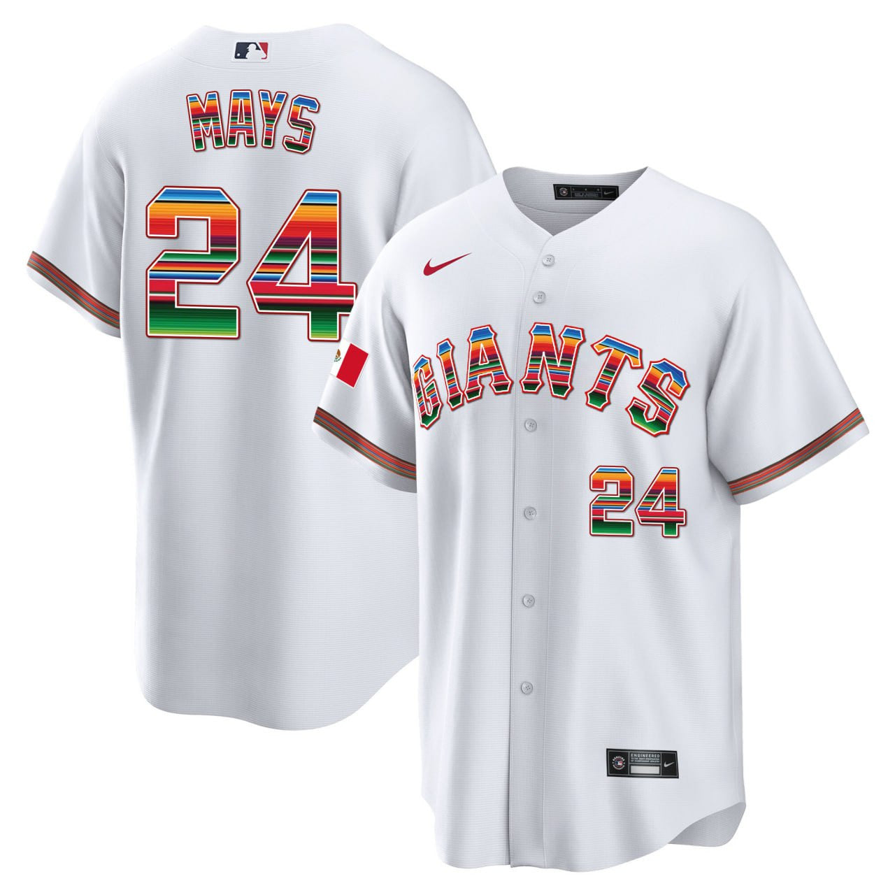 Willie Mays Mexico Cool Base Limited Jersey
