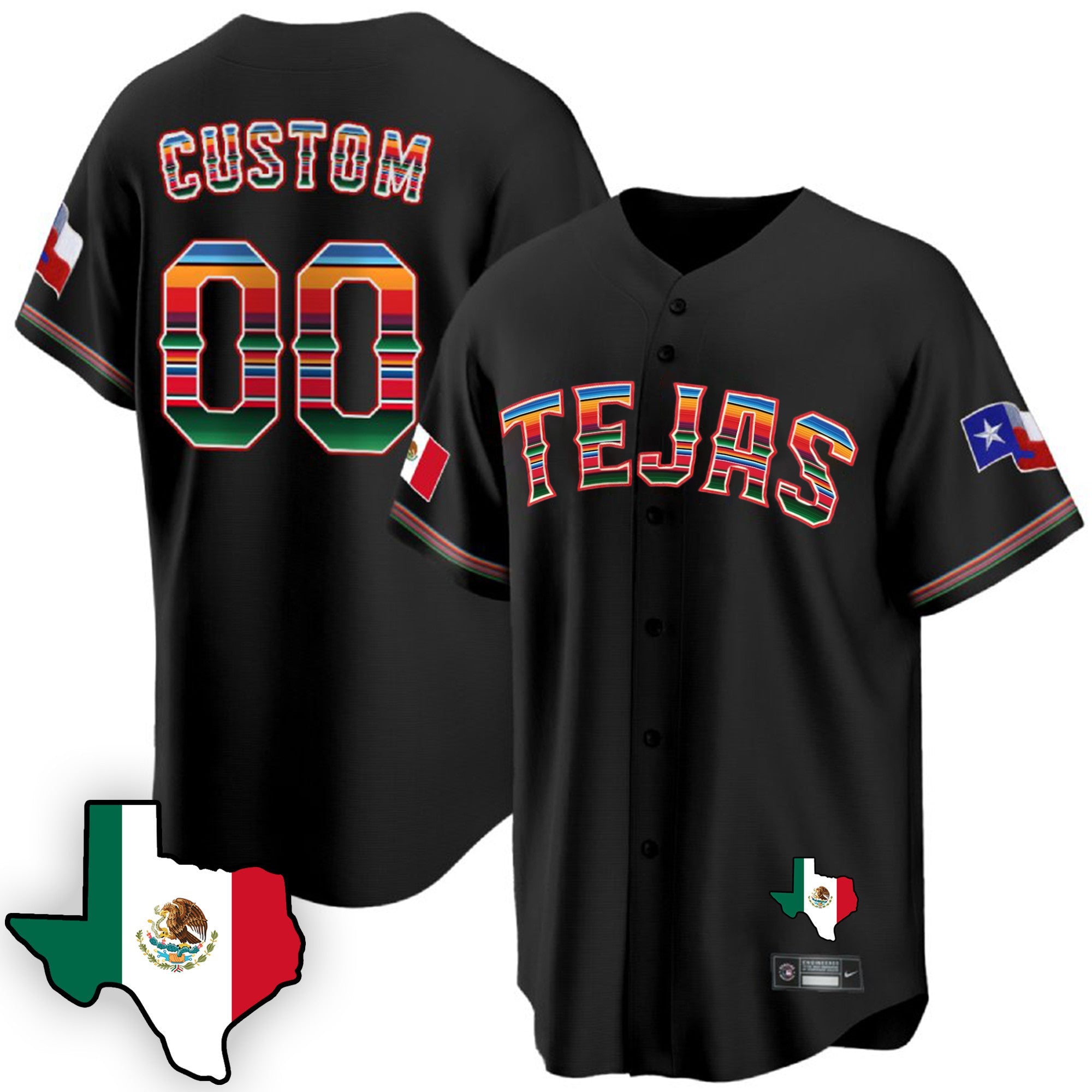 Texas Mexican Cool Base Custom Jersey V3