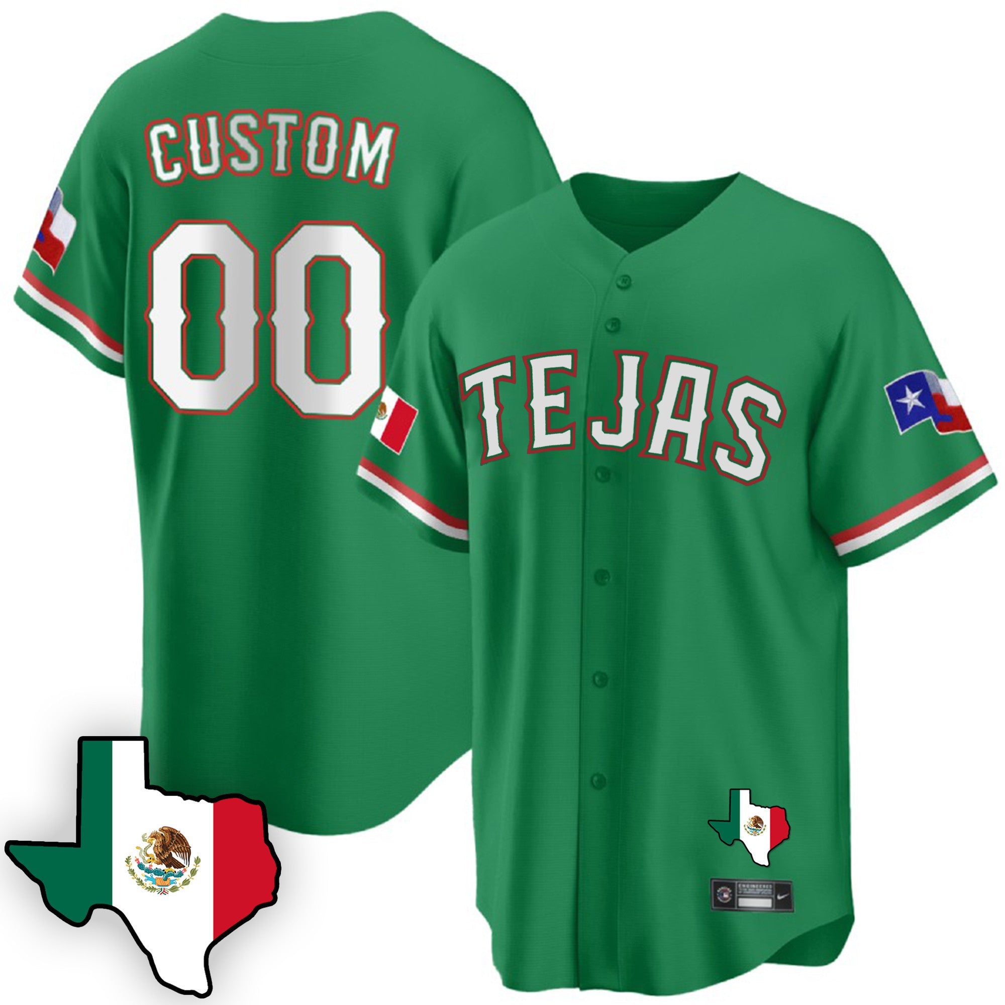 Texas Mexican Cool Base Custom Jersey V3