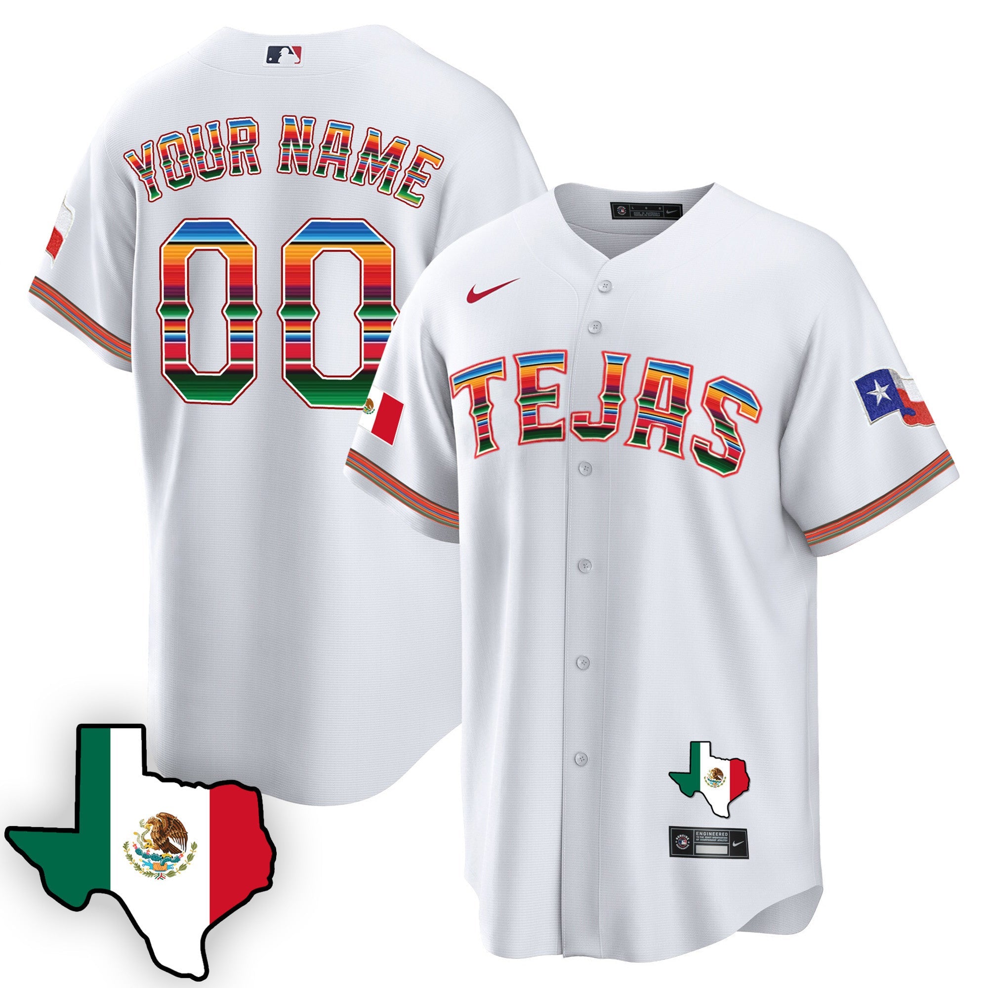 Texas Mexican Cool Base Custom Jersey V3