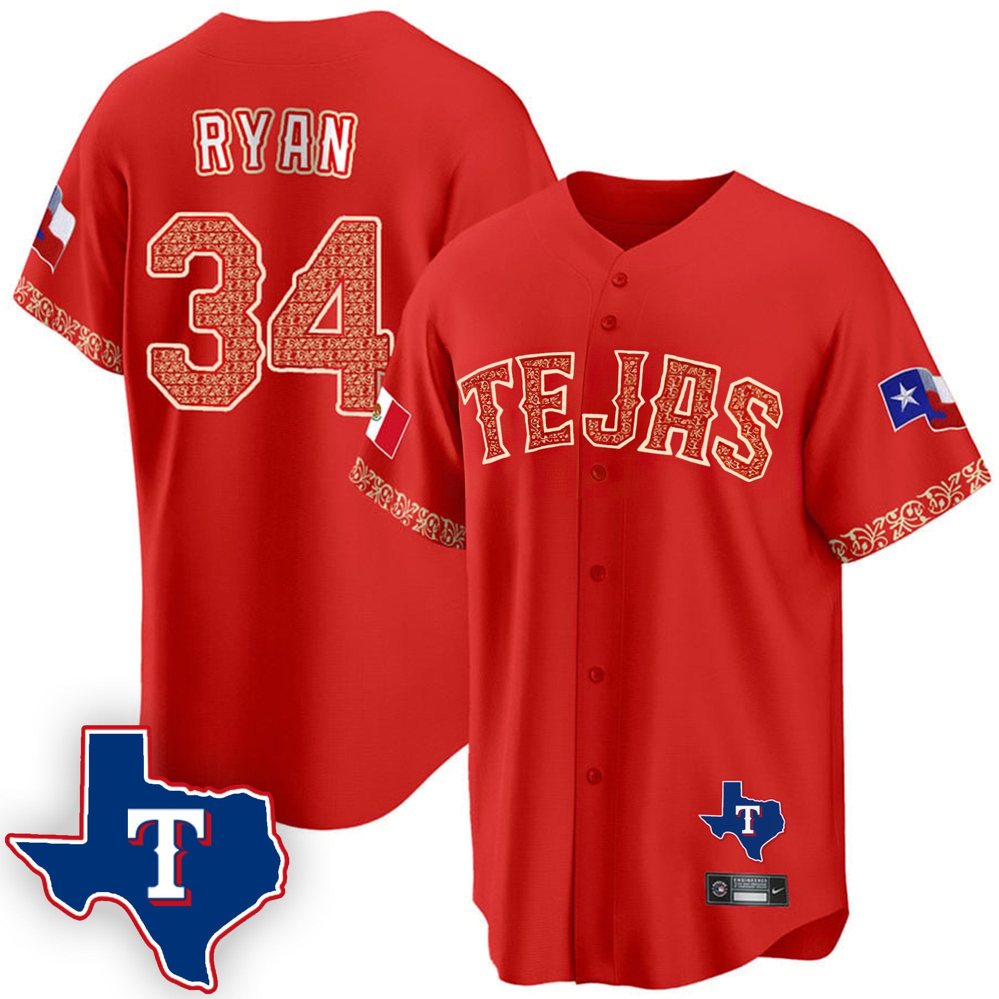 Men’s Texas Mexican Cool Base Jersey V2