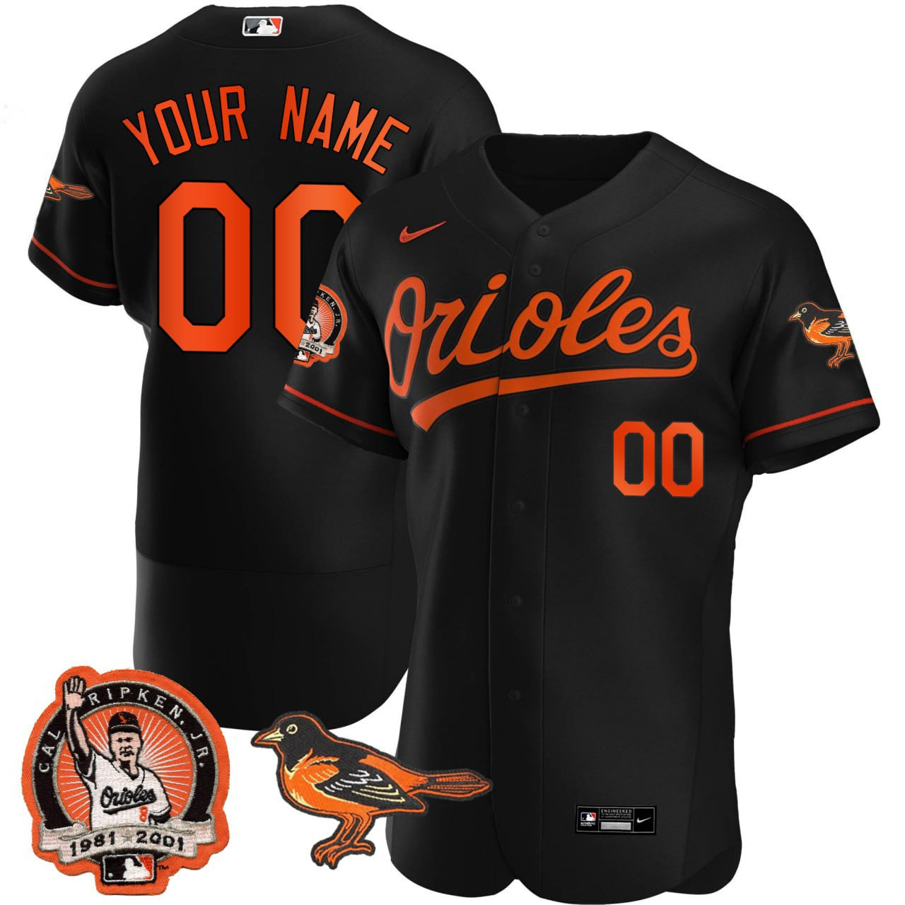 Baltimore Black Custom Jersey