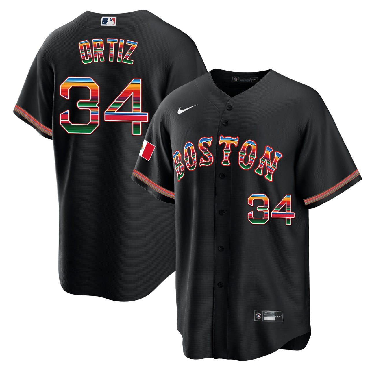 David Ortiz Boston Mexico Hispanic Jersey