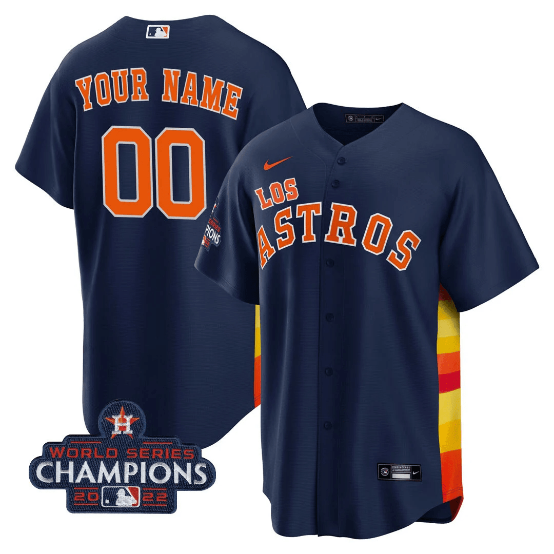 Houston “Los ” Hispanic Heritage Champions Patch Custom Jersey