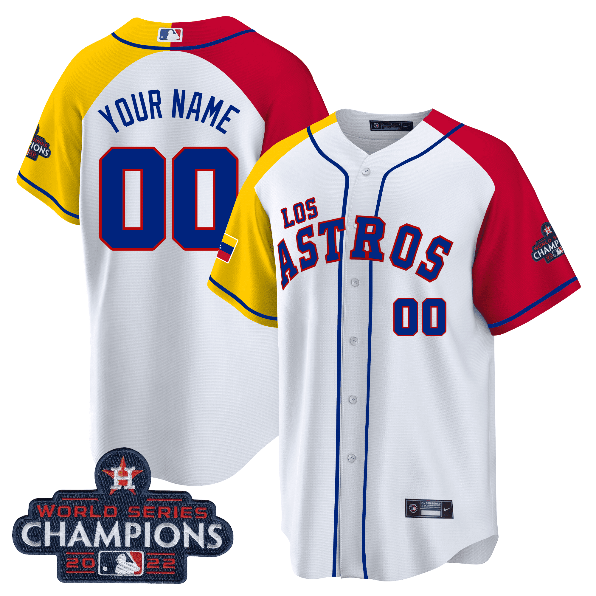 Houston “Los ” Hispanic Heritage Champions Patch Custom Jersey