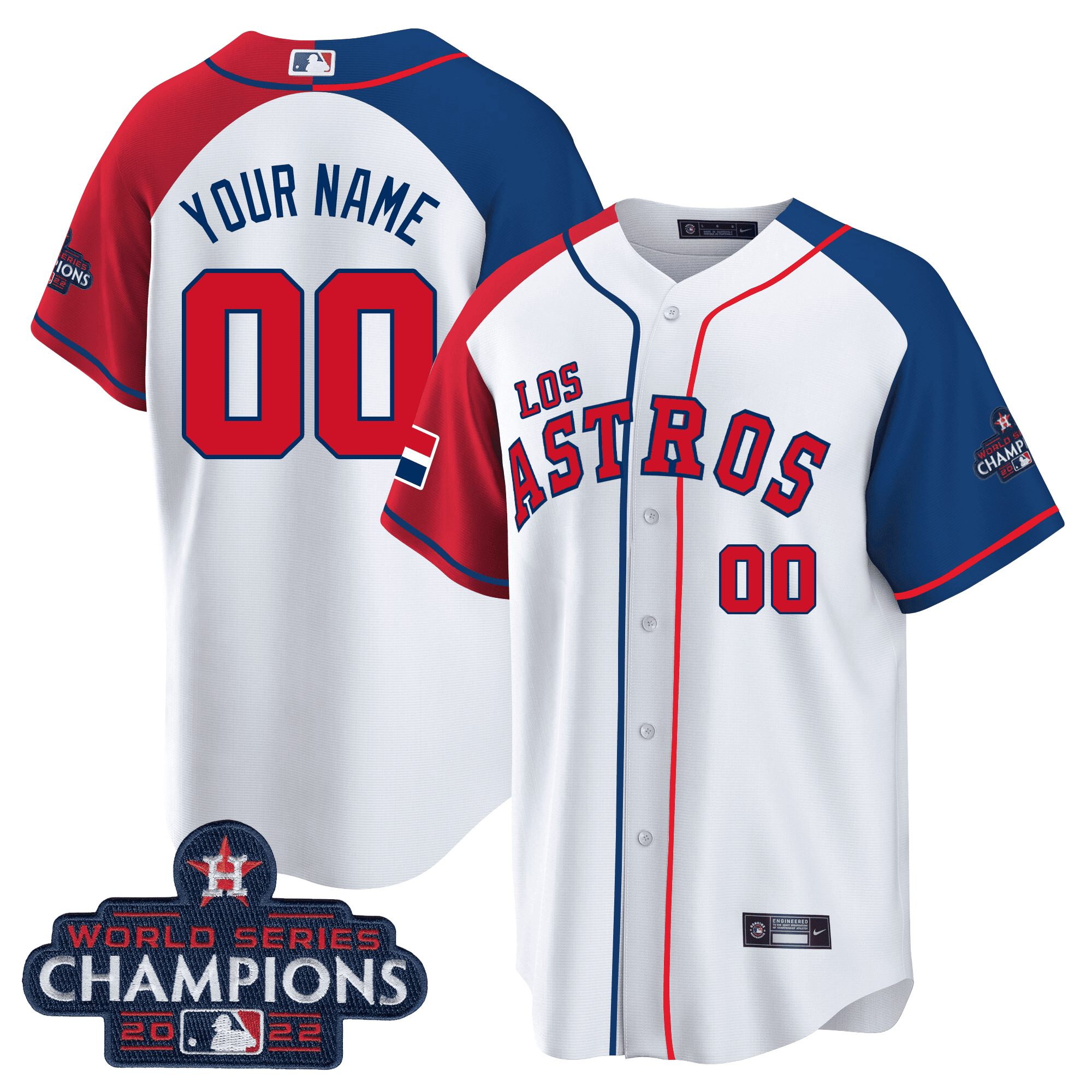 Houston “Los ” Hispanic Heritage Champions Patch Custom Jersey