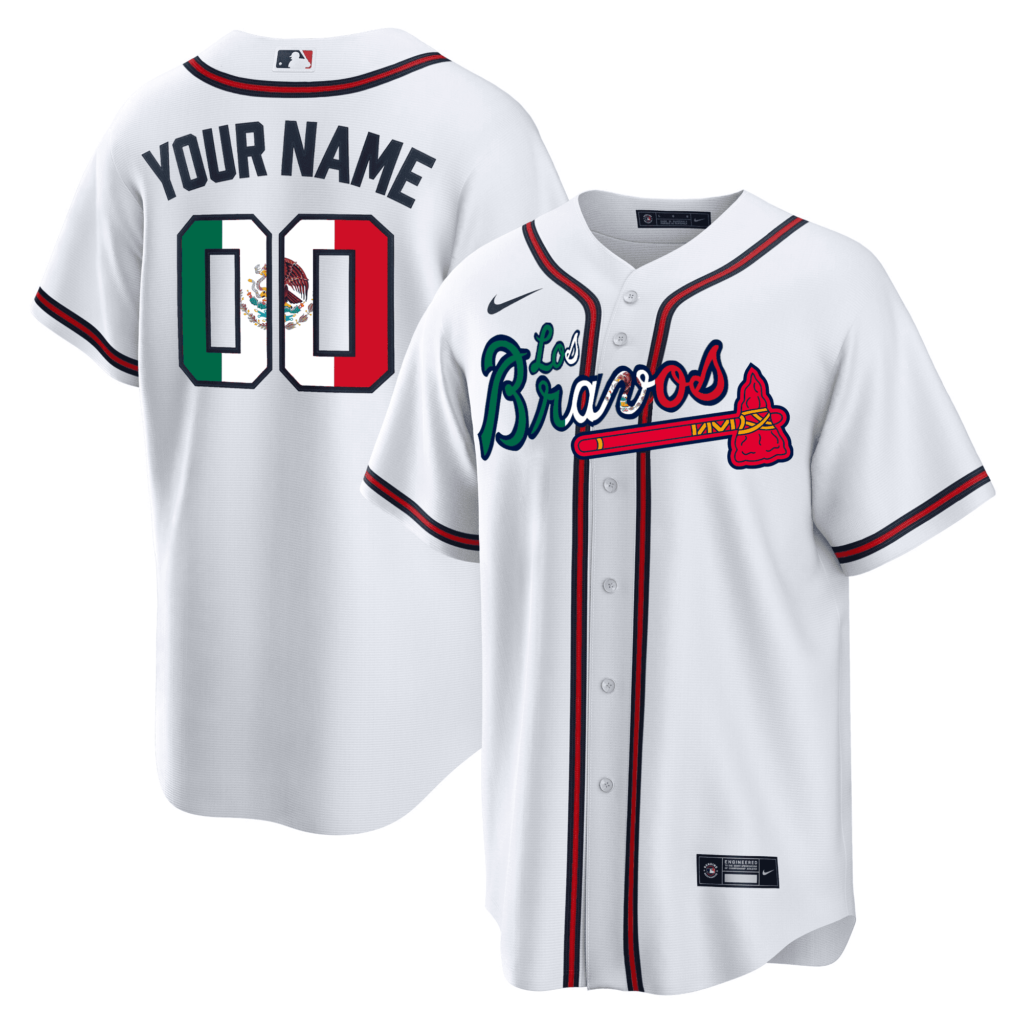 Men’s Atlanta Los Bravos Special Mexico Edition Custom Jersey