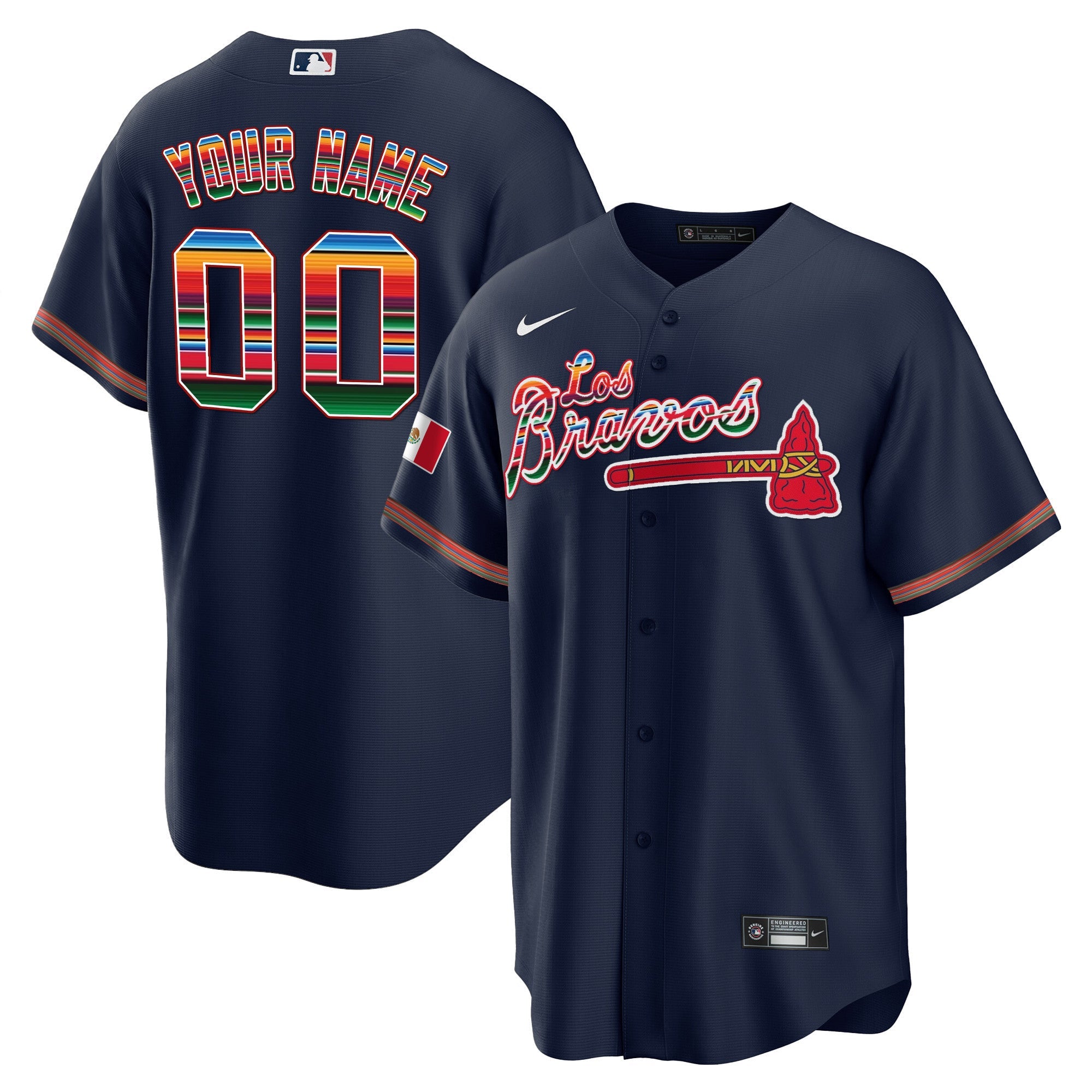 Atlanta Los Bravos Mexico Custom Jersey