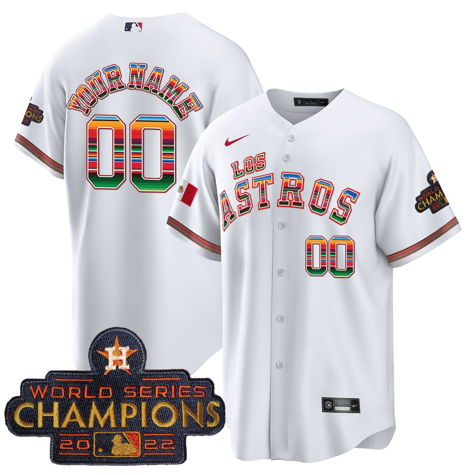 Houston Los Mexico Custom Jersey