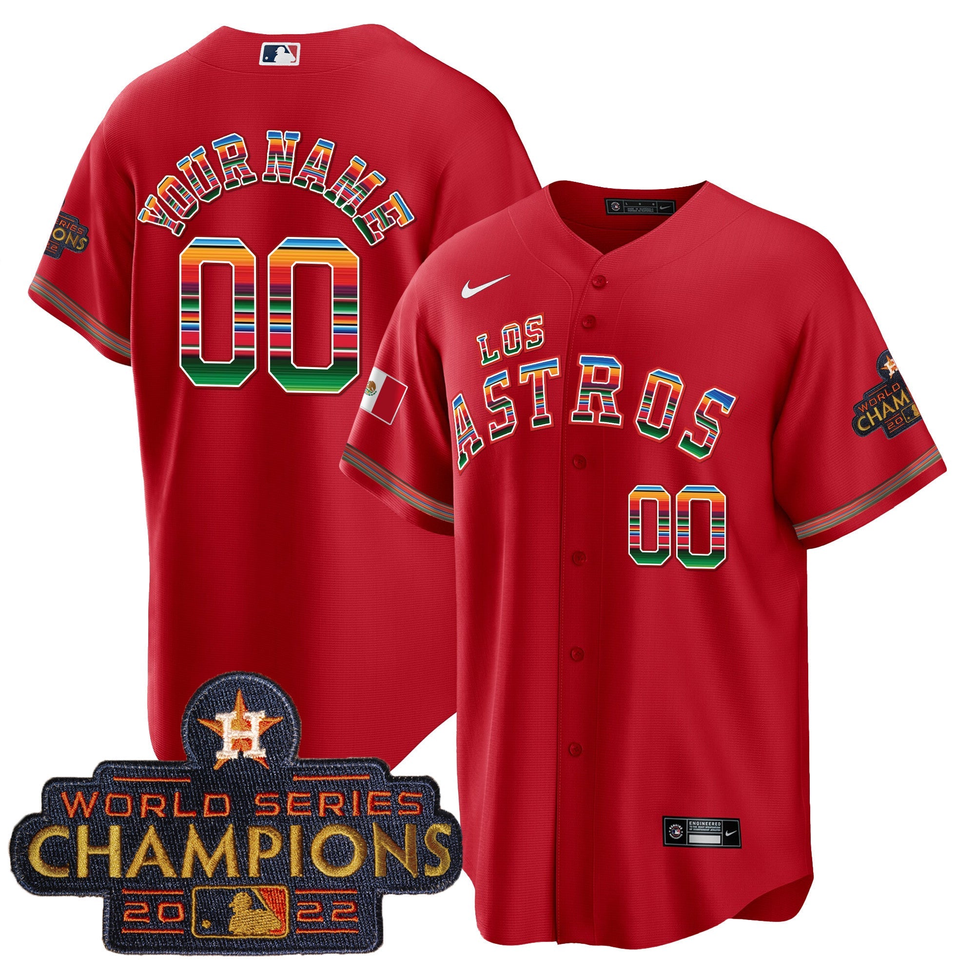 Houston Los Mexico Custom Jersey
