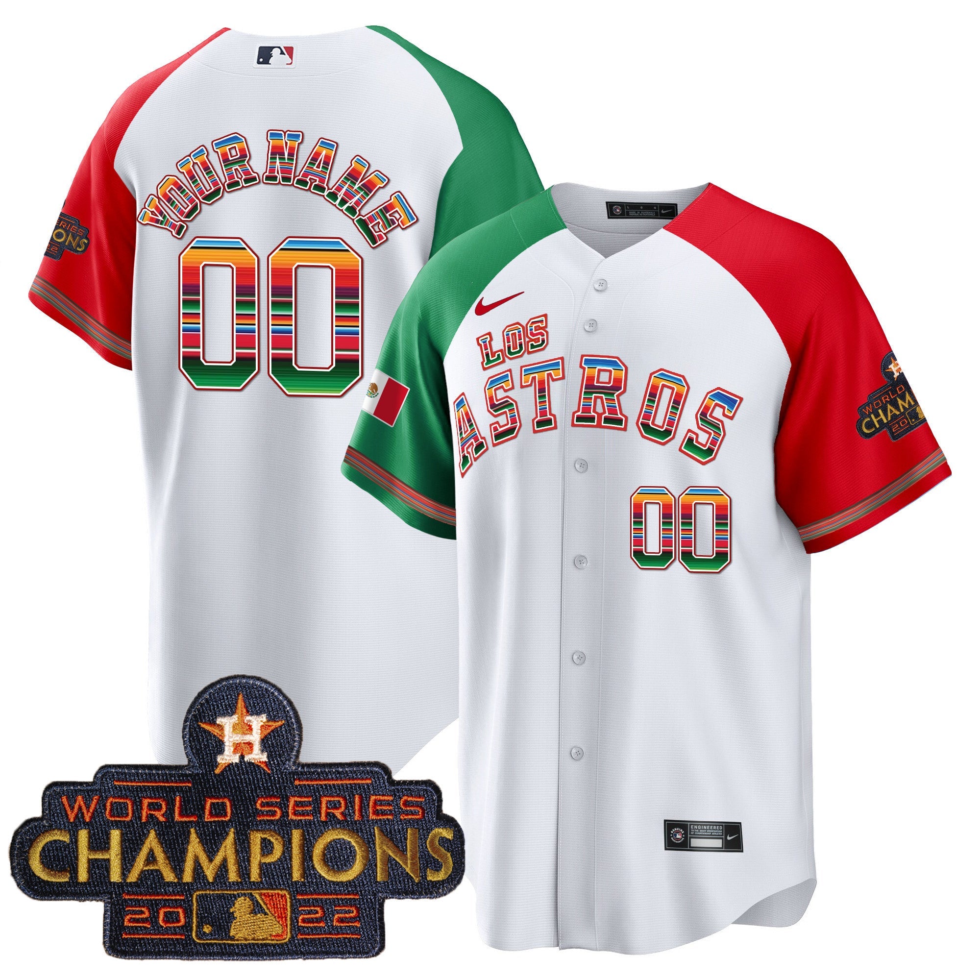 Houston Los Mexico Custom Jersey
