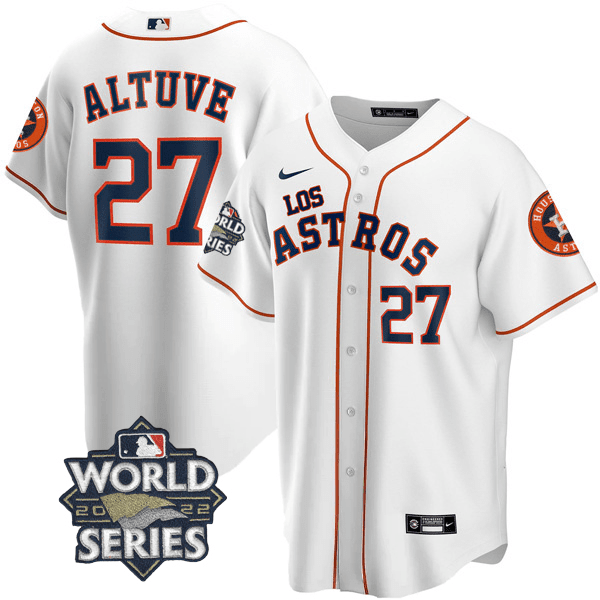 Men’s Houston – “Los ” Hispanic Heritage World Series Patch Jersey