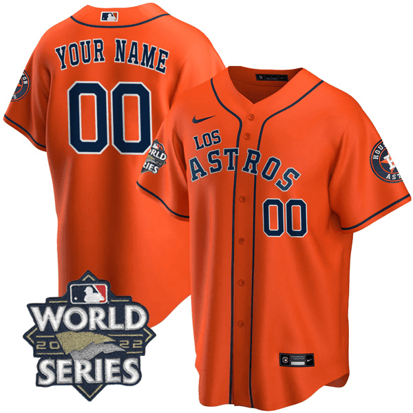 Houston – “Los ” Hispanic Heritage World Series Patch Custom Jersey
