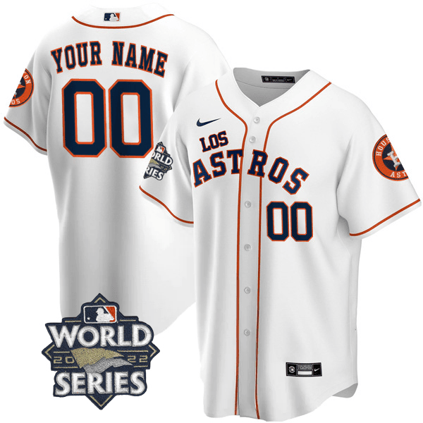 Houston – “Los ” Hispanic Heritage World Series Patch Custom Jersey