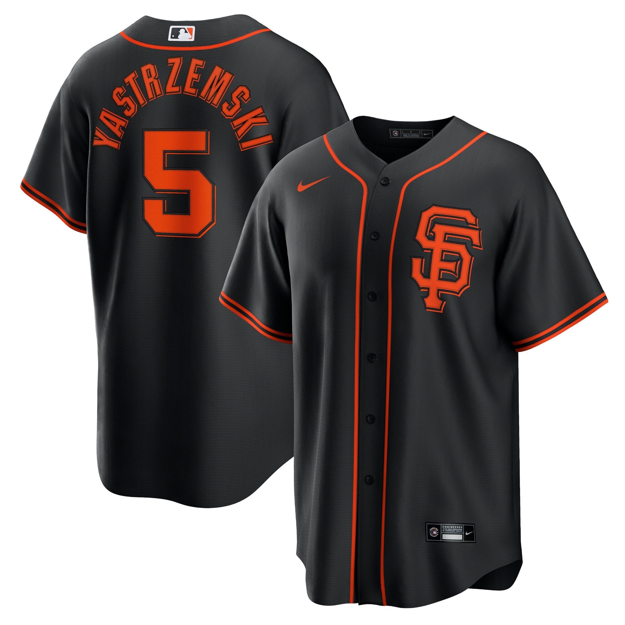 Mike Yastrzemski San Francisco Black Jersey