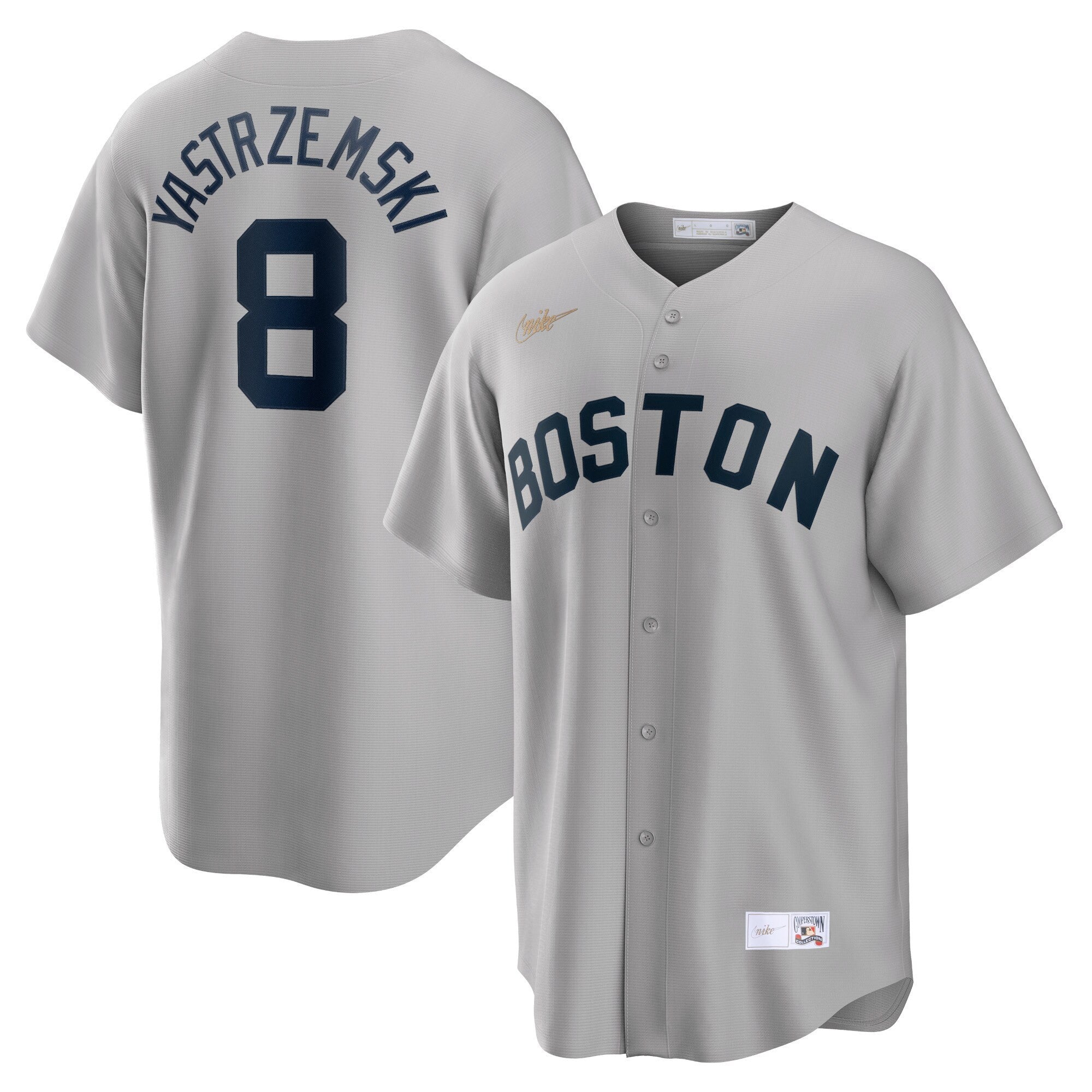 Carl Yastrzemski Boston Gray Jersey