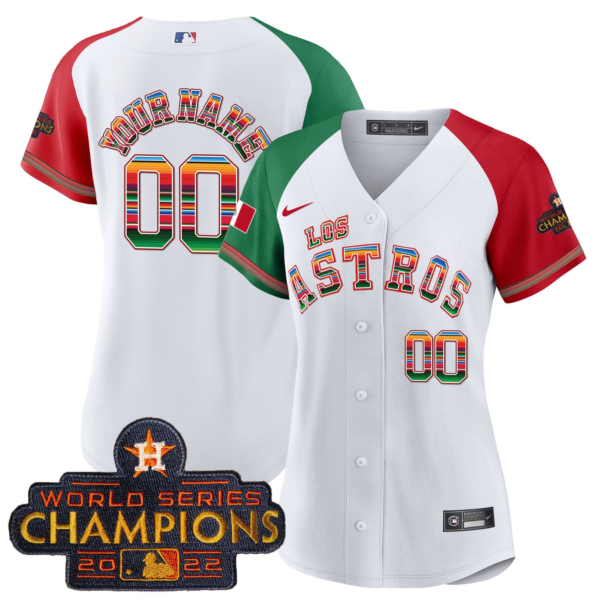 Houston Los Mexico Custom Jersey