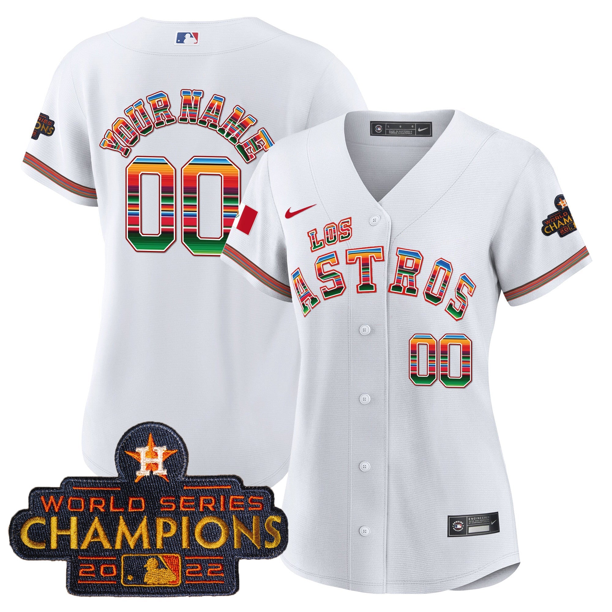 Houston Los Mexico Custom Jersey