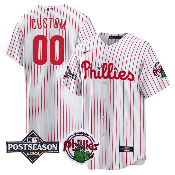 Philadelphia 2023 Postseason Patch Custom Jersey