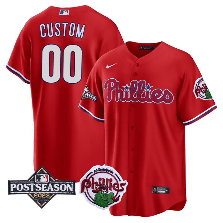 Philadelphia 2023 Postseason Patch Custom Jersey