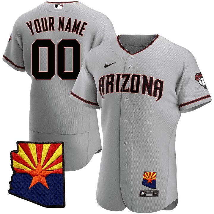 Arizona Arizona State & 25th Anniversary Year Patch Custom Jersey –
