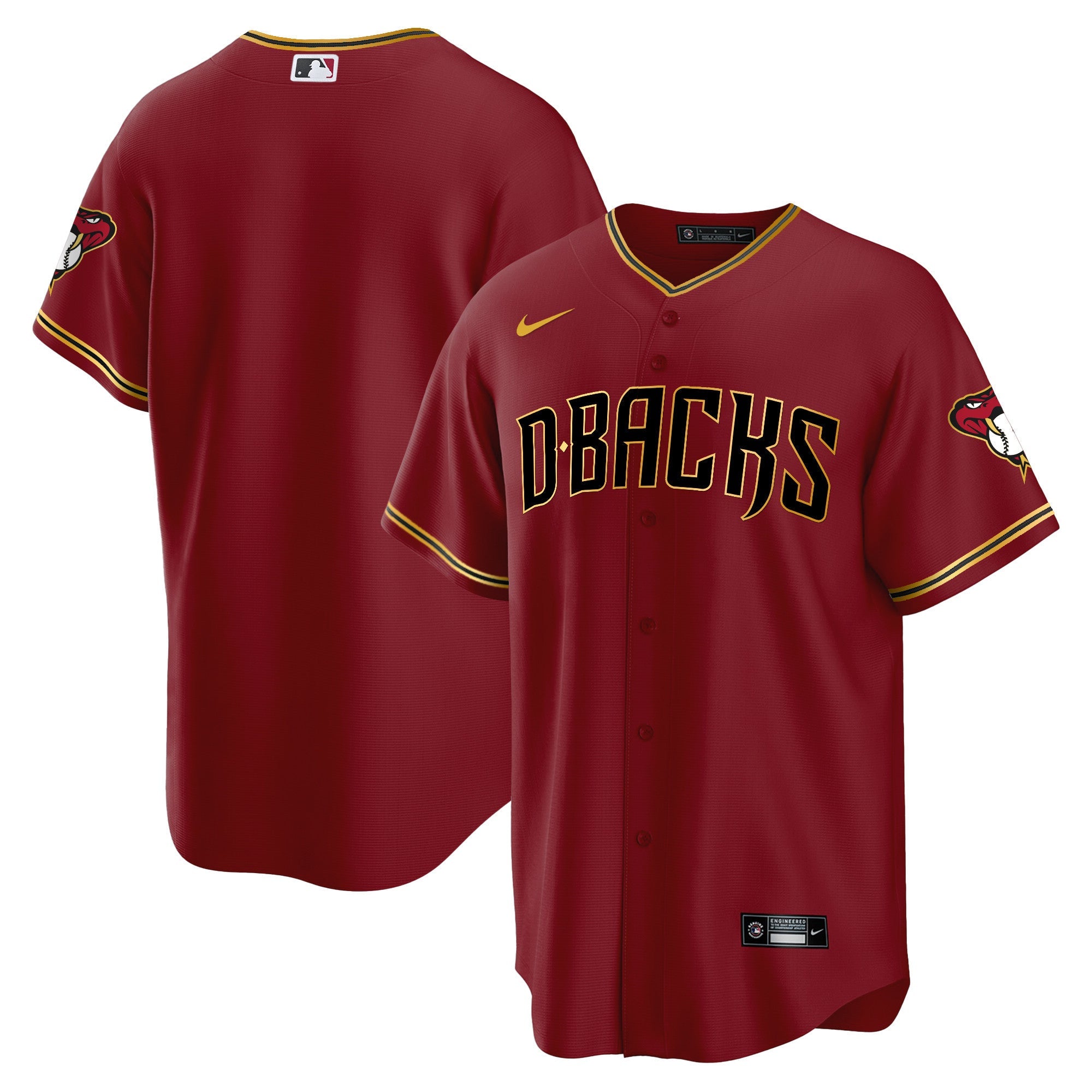Men’s Arizona Cool Base Gold Trim Jersey