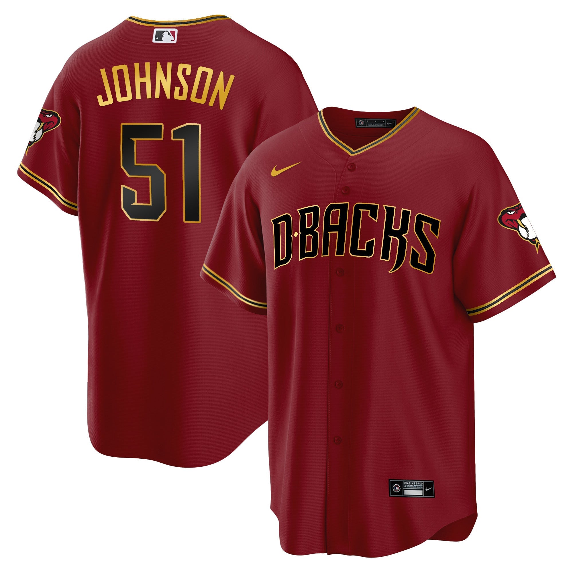 Men’s Arizona Cool Base Gold Trim Jersey