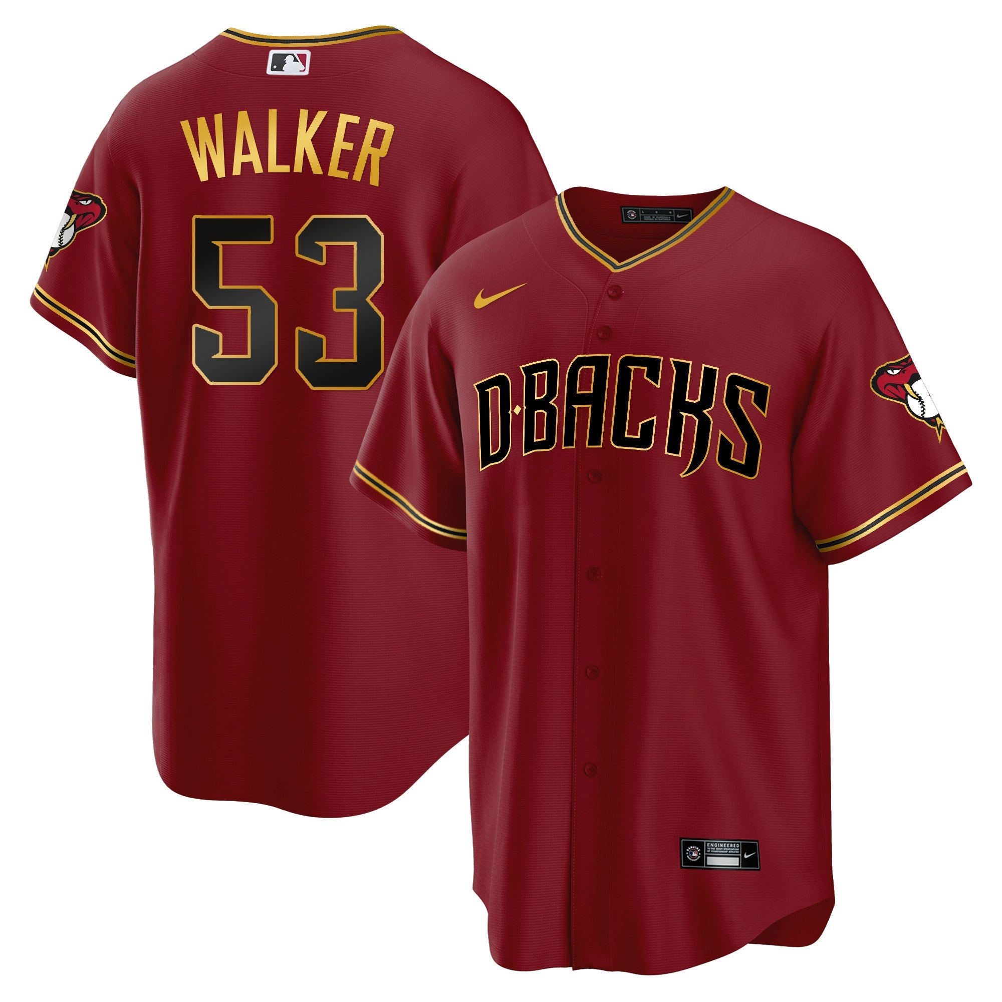 Men’s Arizona Cool Base Gold Trim Jersey