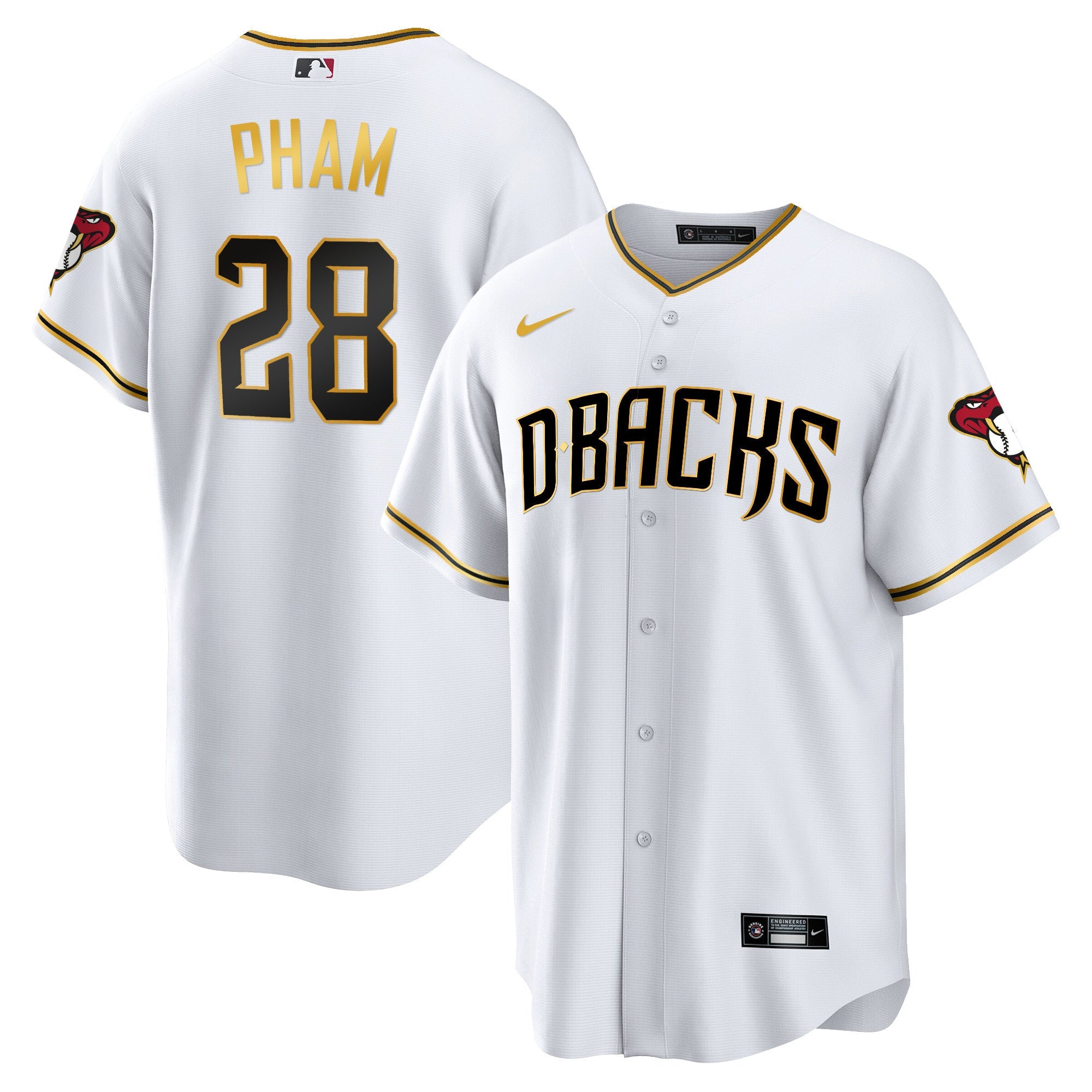 Men’s Arizona Cool Base Gold Trim Jersey
