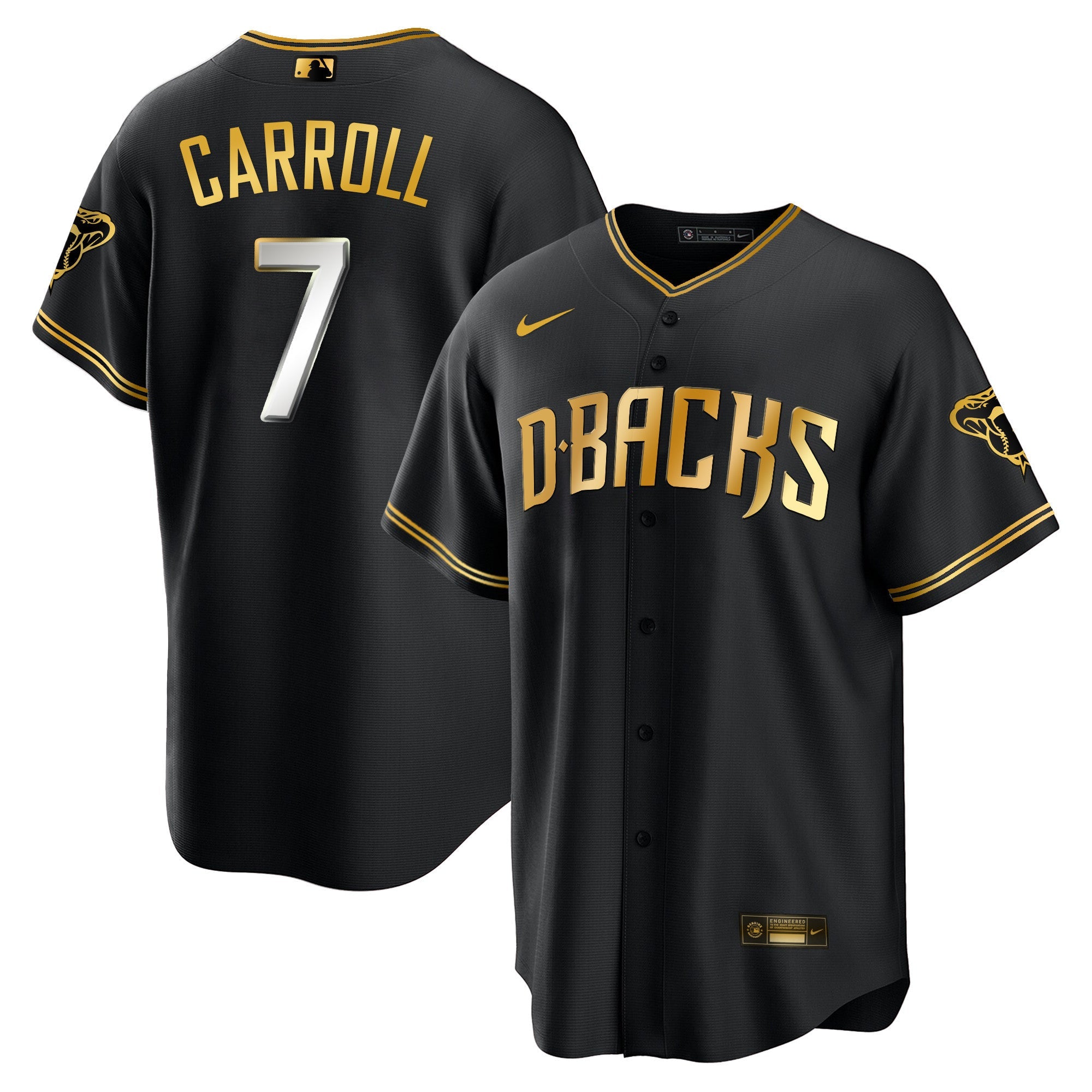 Men’s Arizona Cool Base Gold Trim Jersey