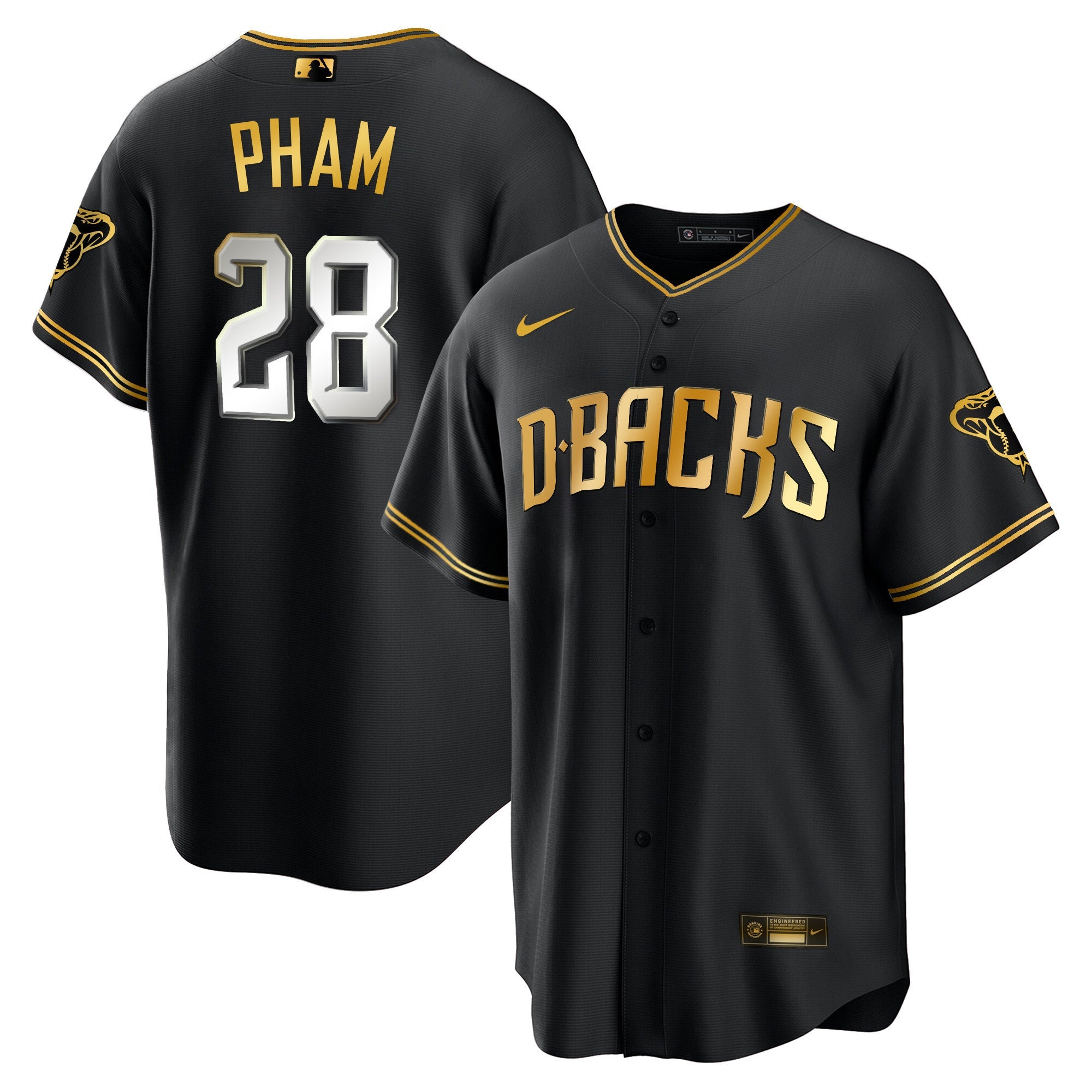 Men’s Arizona Cool Base Gold Trim Jersey