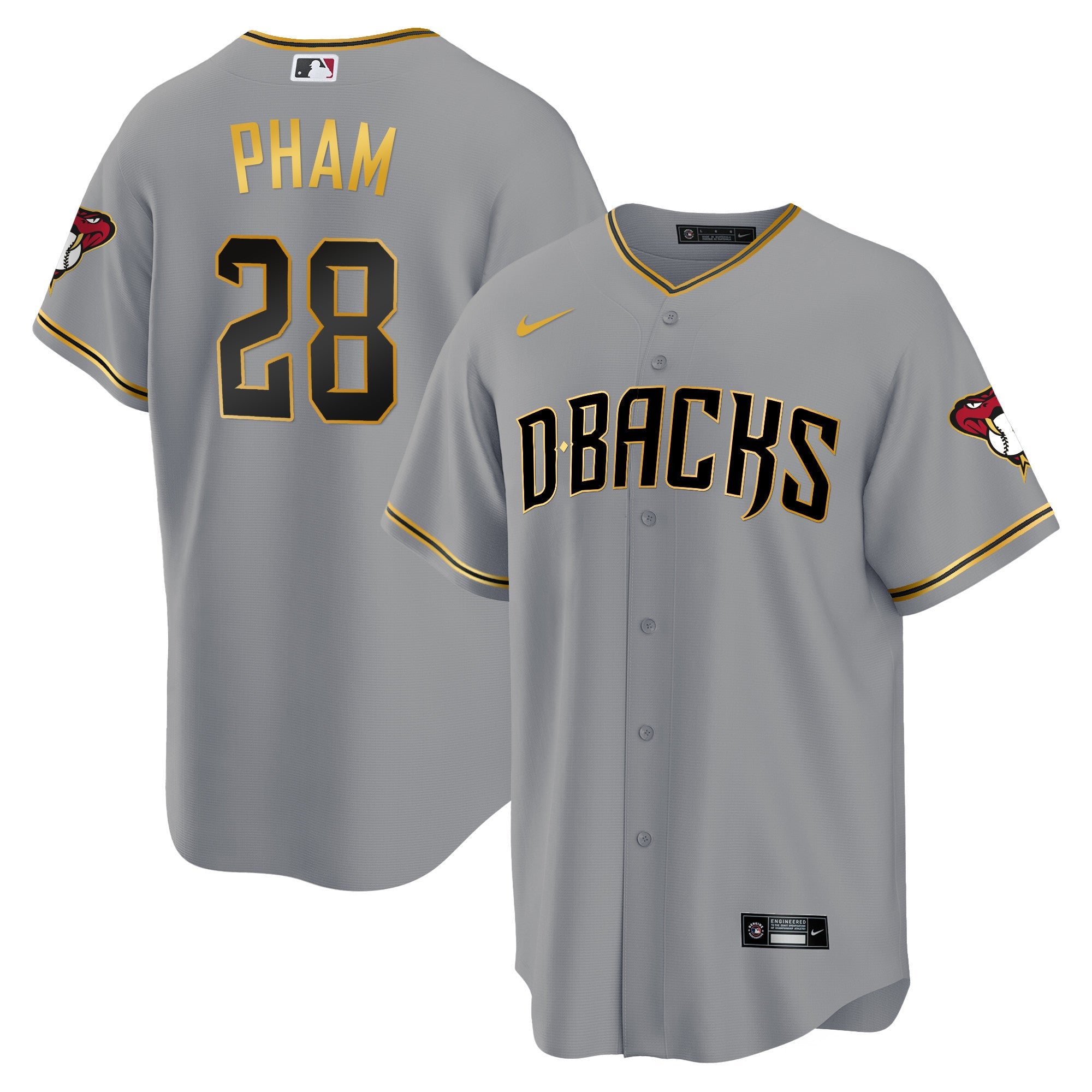 Men’s Arizona Cool Base Gold Trim Jersey