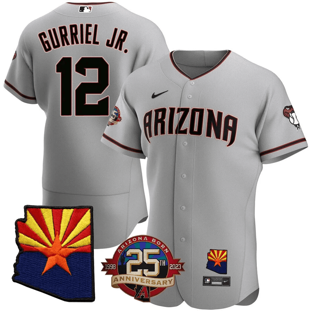 Men’s Arizona Arizona State & 25th Anniversary Year Patch Jersey