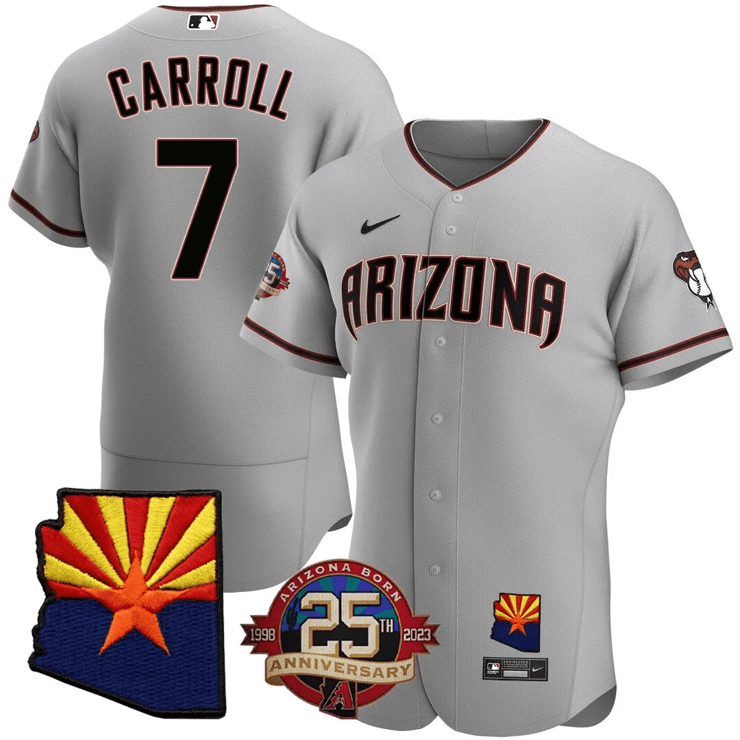 Men’s Arizona Arizona State & 25th Anniversary Year Patch Jersey