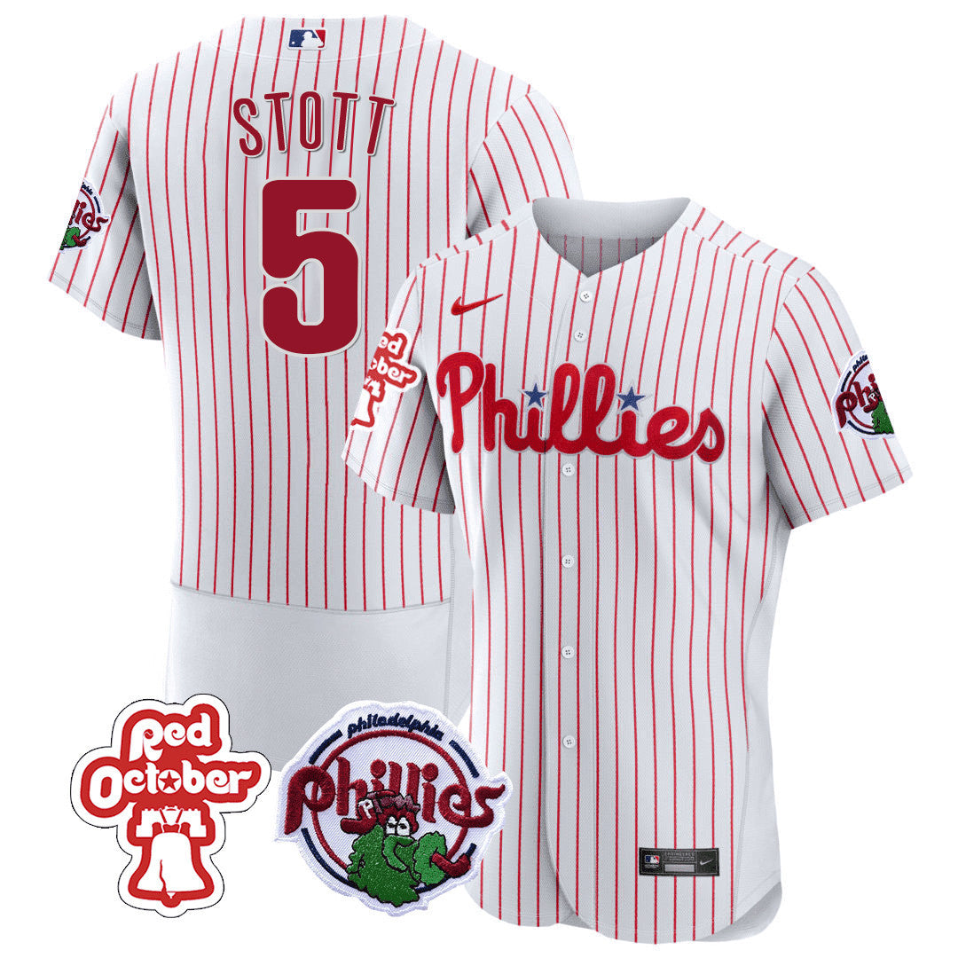 Men’s Philadelphia Red October Patch Flex Base Jersey