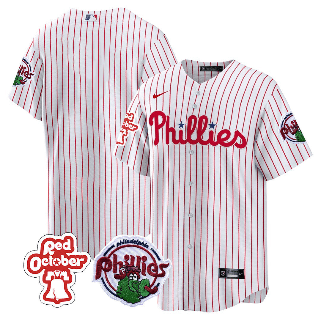 Men’s Philadelphia Red October Patch Cool Base Jersey