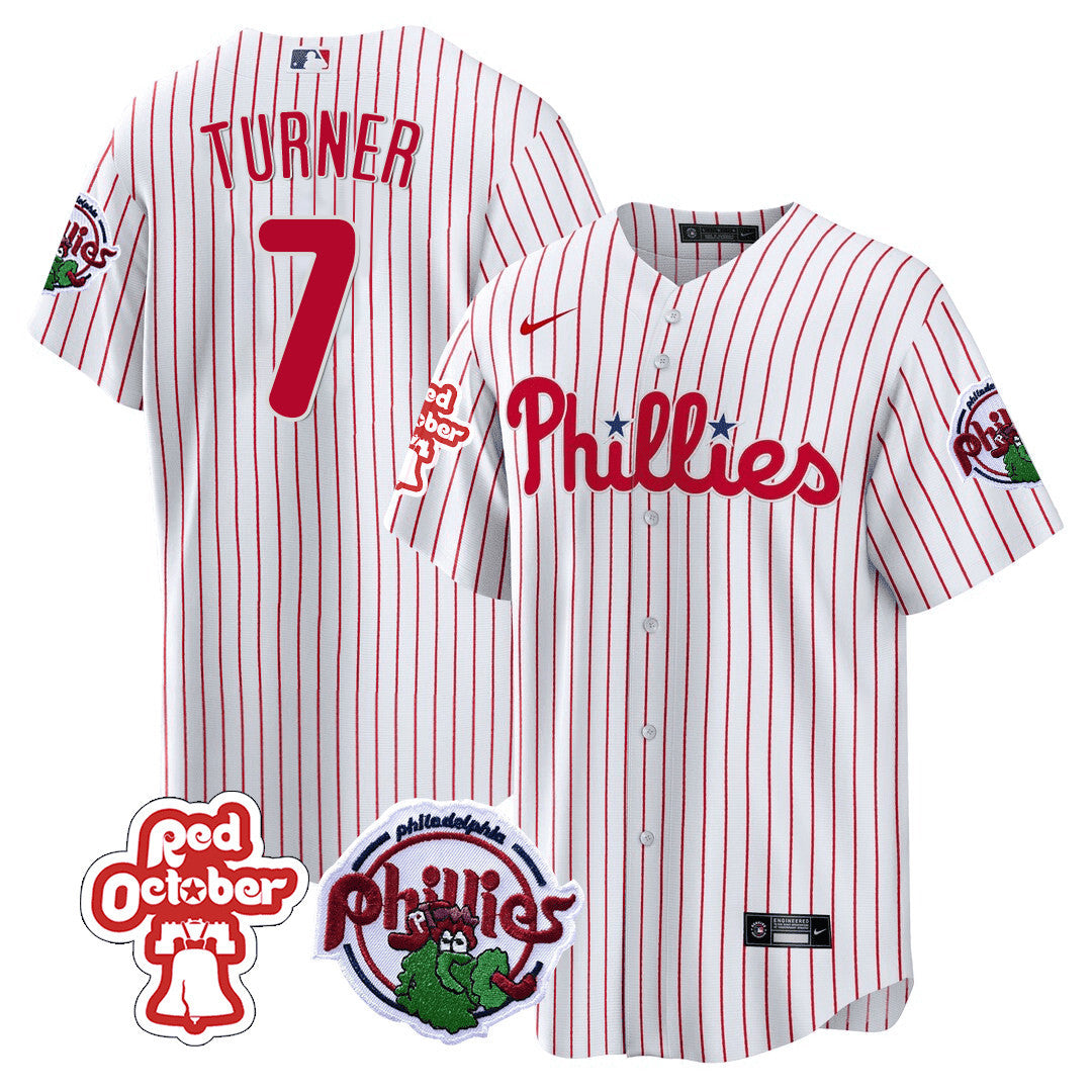 Men’s Philadelphia Red October Patch Cool Base Jersey