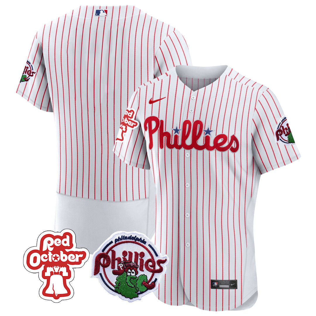 Men’s Philadelphia Red October Patch Flex Base Jersey