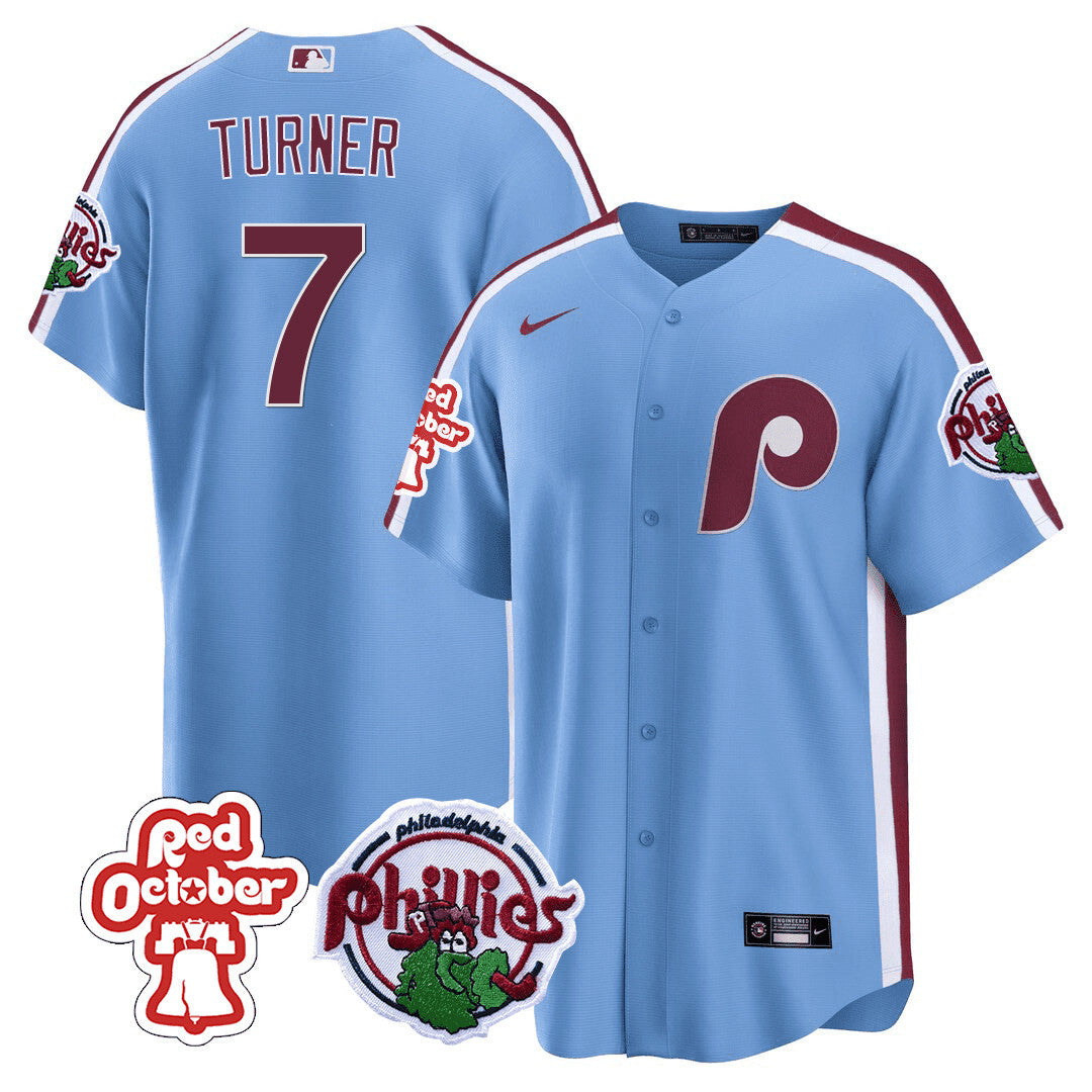 Men’s Philadelphia Red October Patch Cool Base Jersey