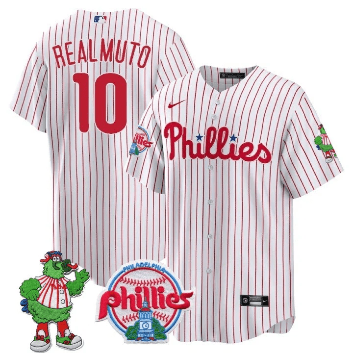 Men’s Philadelphia Phillie Phanatic Patch Cool Base Jersey