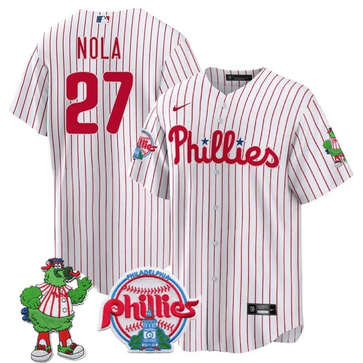 Men’s Philadelphia Phillie Phanatic Patch Cool Base Jersey