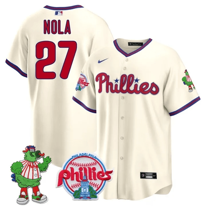 Men’s Philadelphia Phillie Phanatic Patch Cool Base Jersey