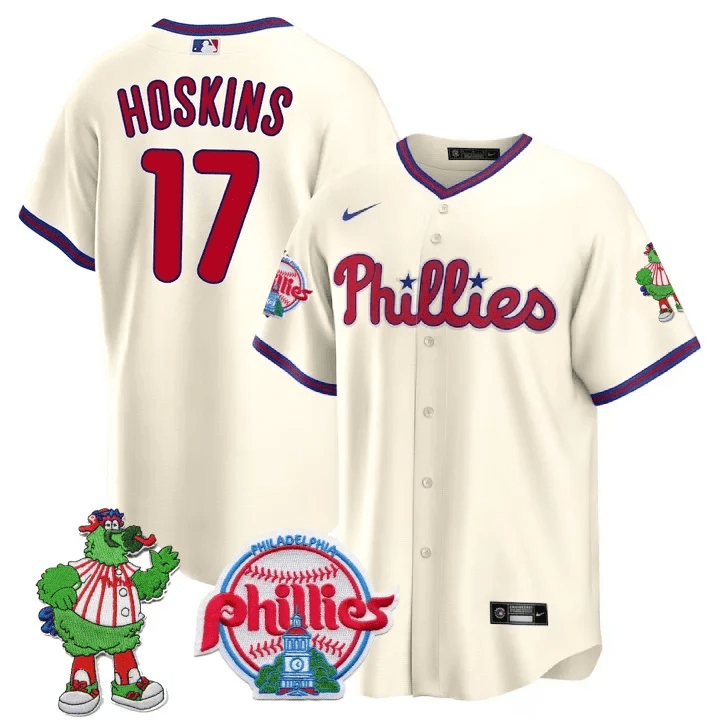 Men’s Philadelphia Phillie Phanatic Patch Cool Base Jersey