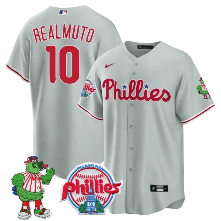 Men’s Philadelphia Phillie Phanatic Patch Cool Base Jersey