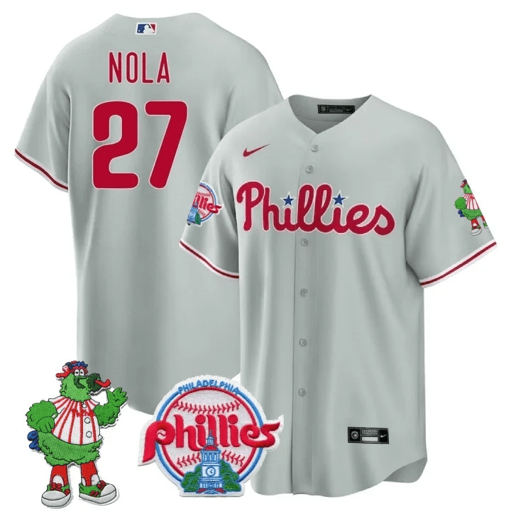 Men’s Philadelphia Phillie Phanatic Patch Cool Base Jersey