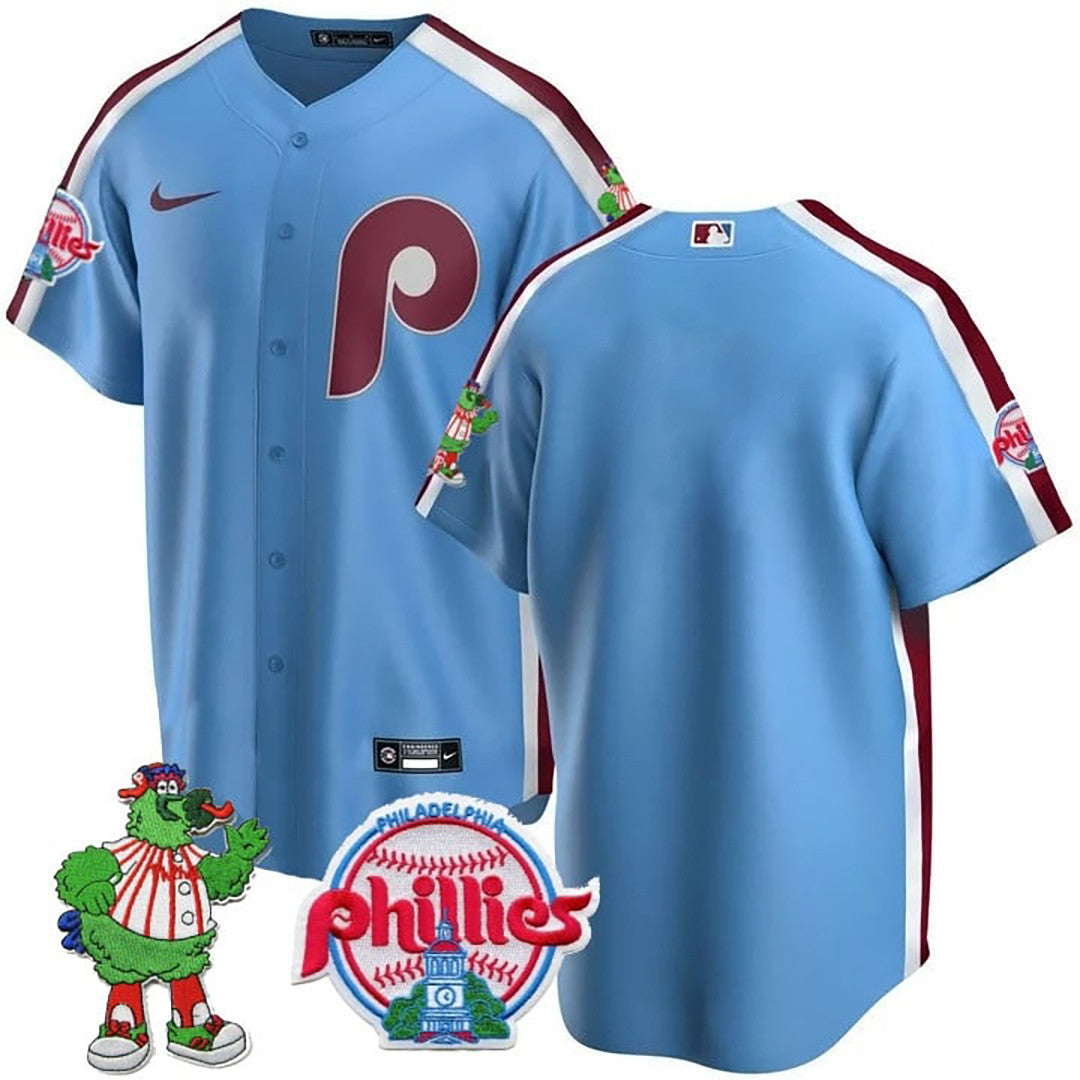 Men’s Philadelphia Phillie Phanatic Patch Cool Base Jersey